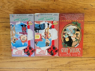 Christmas VHS lot, Year Without Santa, Rudolph, Santa Claus Coming to Town - FHE - Image 1 of 4