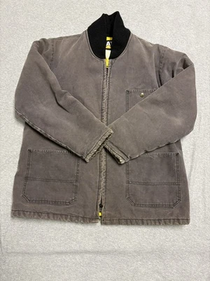 Винтажный 90-х CAT Caterpillar холст Chore куртка мужская L выстеганная США Workwear пальто - Изображение 1 из 4