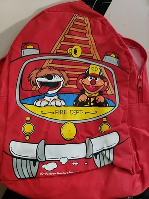 Mochila escolar vintage década de 1990 Henson Sesame Street Ernie alças ajustáveis - Imagem 1 de 4