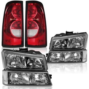Headlights Tail Lights Assembly Combo for 2003-2006 Chevy Silverado 1500 2500... - Picture 1 of 7