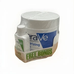 Cerave Fragrance Free Moisturizing Cream + Bonus Hydrating Facial Cleanser NEW - Picture 1 of 3