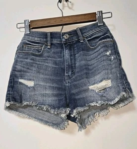 abercrombie fitch high rise shorts Size 0 - Picture 1 of 5