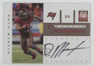2012 Elite Rookie Inscriptions Black Ink Doug Martin #10 Auto RC - Image 1 of 2