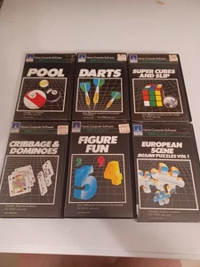 SOFTWARE DE COMPUTADORA DOMÉSTICA ATARI 400/800 CASETE JUEGOS TOTAL 6 - Imagen 1 de 14