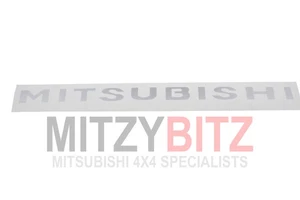 Silver Mitsubishi Decal Sticker for Mitsubishi PAJERO SHOGUN V46W MK2 2.8T - Picture 1 of 5