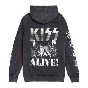 NEW  Men's 2XL  KISS ALIVE!!! Premium, EMBROIDERED Hooded Sweatshirt JACKET - Picture 1 of 6