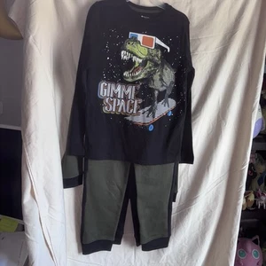 Member's Mark Boys Black Olive Hoodie T Shirt And Sweatpants Size 12 Pack Of 4 - Picture 1 of 7