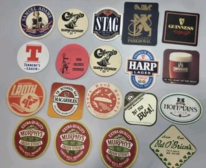 30 VTG Beer Coasters Bar Brewery Pub Mixed Lot Australia New Orleans Fiji Etc - Picture 1 of 7