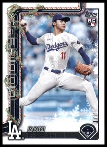 2025 Topps Holiday Back SP Roki Sasaki RC #H23 Los Angeles Dodgers - Imagen 1 de 2