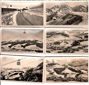 6 CARTES MEGÈVE MONT-BLANC MONT-D'ARBOIS CHÂLET DES PERCHETS TÉLÉFÉRIQUE - Imagen 1 de 1