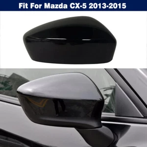 Right Side Rearview Mirror Shell Cover Cap Gloss Black For Mazda CX-5 2013-2015 - Picture 1 of 7