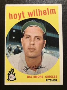 Hoyt Wilhelm 1959 Topps Vintage Baseballkarte #349 SCHARF!! BALTIMORE ORIOLES - Bild 1 von 2