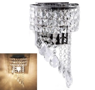 Applique da Parete Attacchi G9 Pendenti in Cristallo Portalampada Moderno IP20 - Immagine 1 di 4