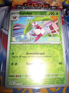 POKEMON CANDINE 017/197 COM REVERSE HOLO FLAMMES OBSIDIENNES OBF EV3 - Picture 1 of 4