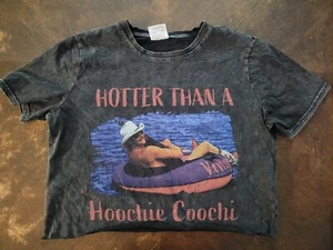 Alan Jackson Shirt Mens Large Black Cut Off Hoochie Coochi Print Country Summer - Picture 1 of 6