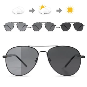 Men's Photochromic Polarized Sunglasses Transition Lens Driving Glasses Eyewear - Picture 1 of 12