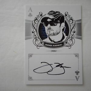  Jimmie Johnson 2009 MAIN EVENT MARKS Certified Autographed Nascar Card