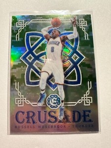 K20,715 - 2016-17 Panini Excalibur Crusade Camo #5 Russell Westbrook
