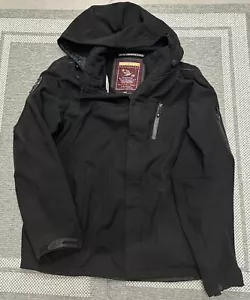 Point Zero Collection Duvet Premium Down Hooded Black Coat Jacket Sz. L / Large - Picture 1 of 3