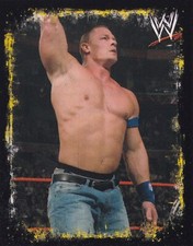 John Cena 2009 Topps WWE Rivals Album Stickers Card P2 Superstar Spanish Version