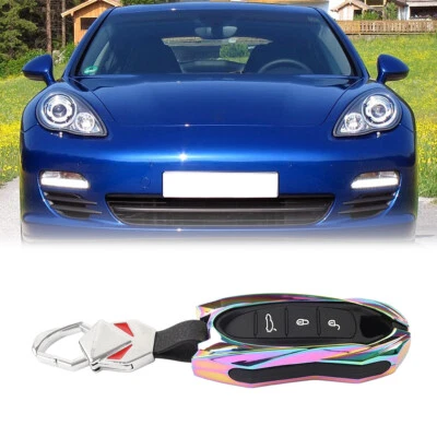 Remote Key Fob Case Shell Cover For Porsche 718 911 Macan Cayenne Cayman Colorfu - Image 1 of 4