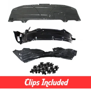 Front Left & Right Fender Liner & Undercover Set w/ Clips For 2014-2018 Mazda 3 - Picture 1 of 6