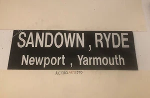 Isle Of Wight Bus Blind 1512 31” GIFT - SANDOWN RYDE NEWPORT YARMOUTH - Picture 1 of 12
