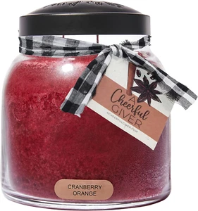 - Cranberry Orange - 34Oz Papa Scented Candle Jar with Lid - Keepers of the Ligh - Picture 1 of 7