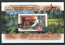 Australie 1998   Bloemen  opdruk Italia98   $10  blok     postfris/mnh