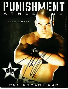 Foto de cartulina firmada a mano 8X10 "Ultimate Fighting Champion" Tito Ortiz - Imagen 1 de 1