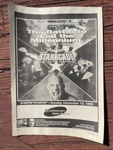 WCW Starrcade 1999 Goldberg Cable Guide Ad PPV WWE WWF - Bild 1 von 1