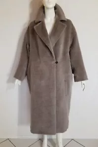Windsor extrem weicher Oversize Teddy Alpaka Long Mantel haarig lässig feminin - Bild 1 von 22