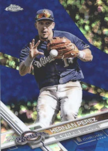 HERNAN PEREZ 2017 TOPPS CHROME SAPPHIRE EDITION #458 ONLY 250 MADE - Picture 1 of 2