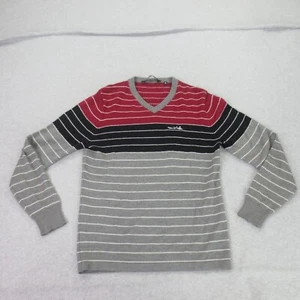 Travis Mathew Merino Wool Blend Sweater Mens Size Medium Pullover V-Neck Golf - Picture 1 of 13