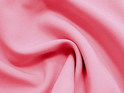 ROSY PINK Feather-Light Weight Charmeuse SATIN or Poly-Silk Fabric  - Image 1 of 3