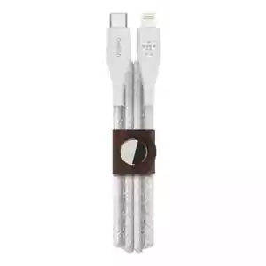 Belkin Boost Charge USB-C Cable Lightning + Strap MFi Certified 10ft / 3m White - Picture 1 of 15