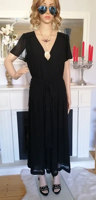 MICHAEL KORS Chiffon  Jumpsuit / Overall Weites Bein Gr. 38 M NEU - Bild 1 von 4