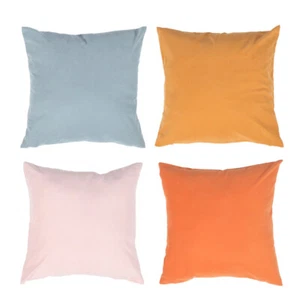 4 Pcs Pillows Decorative Pillowcase Light Orange Covers Simple Style - Picture 1 of 12