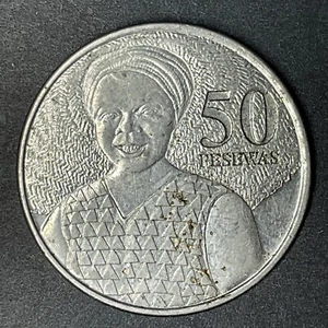 GHANA 2007 COIN 50 PESEWAS Monete Estere Mondiali Moneta Estera - Foto 1 di 2