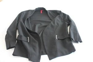 Blazer Love Scarlett nero con cintura - Large - Foto 1 di 4