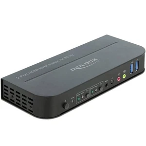 Delock DisplayPort 1.4 KVM Switch 8K 30 Hz mit USB 3.0 und Audio, 11482 - Photo 1/1