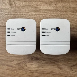 2 x BT Breitband Extender 600 kabelgebunden AV600 Powerline Adapter - Bild 1 von 9