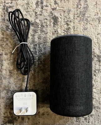 Amazon Echo 2nd Generation Smart Speaker Alexa Charcoal with Power Used Tested - Image 1 of 4