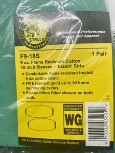 Revco Black Stallion F9-18S Maniche di Saldatura in Cotone Resistente alla Fiamma Cinghia Elastica - Foto 1 di 4