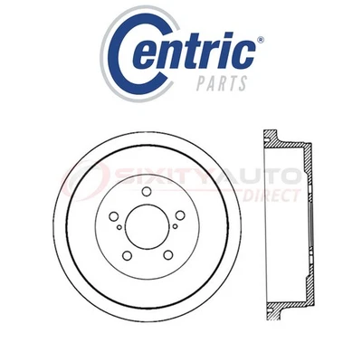 Centric C-TEK Brake Drum for 1996-2000 Plymouth Grand Voyager 2.4L 3.0L 3.3L hw Foto 1 de 4