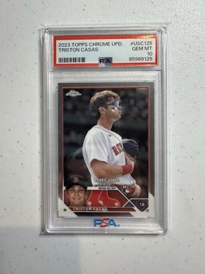 2023 Topps Chrome Update Series - Rookie Debut Triston Casas #USC125 (RC) - Image 1 of 2