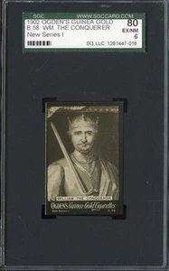 1902 OGDENS GUINEA GOLD NEW SERIES 1 B 58 WILLIAM THE CONQUERER SGC  *DS12820 - Picture 1 of 2