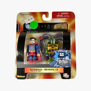 Superman Battle Damaged & Braniac 13 Minimates Serie 2 DC Direct 2006 TOTALMENTE NUEVO - Imagen 1 de 6