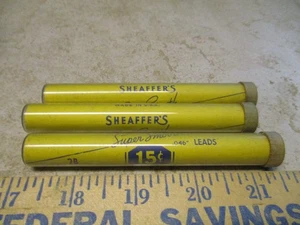 Sheaffer's Lead In Glass Tubes .046" 2B Blak Lot Great Piece Sheaffer History L7 - Picture 1 of 3