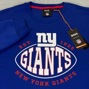 Hugo Boss x NFL New York Giants Crew Neck Pullover Sweatshirt Herren 3XL Blau Neu mit Etikett - Bild 1 von 13
